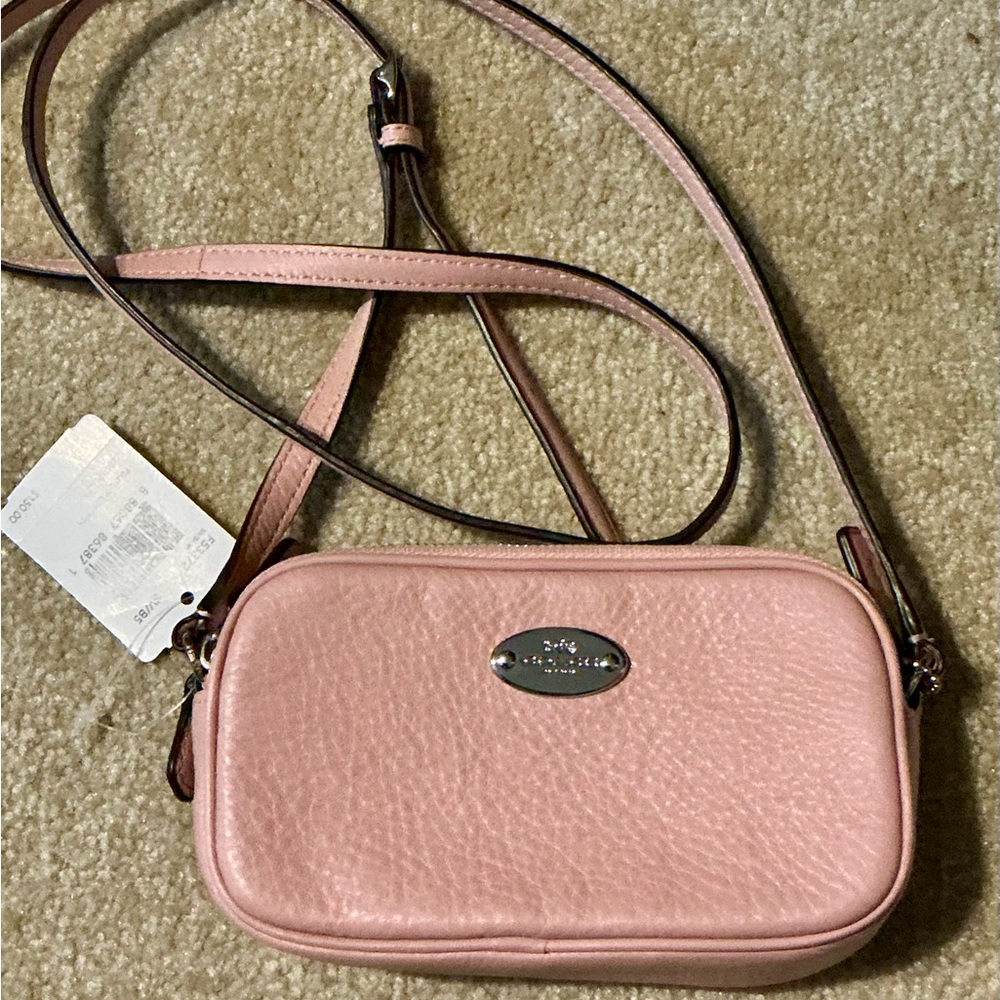 Coach Small Crossbody Pebble Leather NWT